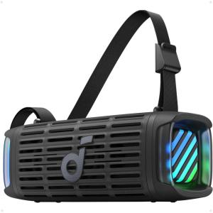 imageSoundcore Boom 3i by Anker Compact Outdoor Speaker IP68 Waterproof Floating Playback SaltwaterResistant BassUp 20 50W Portable Speaker Bluetooth 53 16H TWS KayakFishingCampingBlueBlack