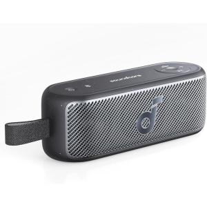 imageSoundcore Motion 100 Portable Speaker Bluetooth Speaker with Wireless HiRes 2 Full Range Drivers for Stereo Sound UltraPortable Design for Outdoor Use Customizable EQ Punchy Bass and IPX7Black