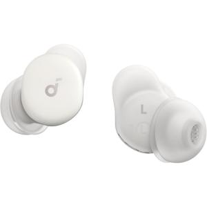 imageSoundcore Sleep A30 by Anker Sleep Earbuds Smart Active Noise Cancelling Sleep Headphones Adaptive SnoreMasking System UltraComfort for Side Sleepers 45H PlaytimeMoonlit White