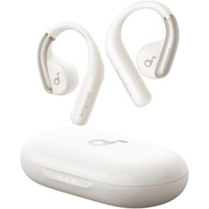 imageSoundcore by Anker AeroFit OpenEar Headphones Ultra Comfort Snug Fit Ergonomic Ear Hook Balanced Sound IPX7 Waterproof 42H PlaytimeSmallEar FriendlyApp ControlClear CallsWireless EarbudsCalm White