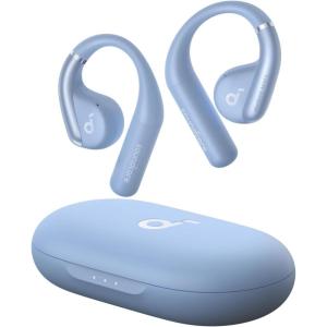 imageSoundcore by Anker AeroFit OpenEar Headphones Ultra Comfort Snug Fit Ergonomic Ear Hook Balanced Sound IPX7 Waterproof 42H PlaytimeSmallEar FriendlyApp ControlClear CallsWireless EarbudsCozy Blue
