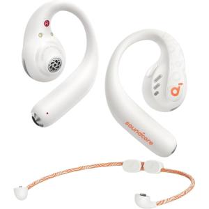 imageSoundcore by Anker AeroFit Pro OpenEar Headphones Ultra Comfort Secure Fit Ergonomic Design Rich Sound with LDAC Bluetooth 53 IP55 WaterResistant 46H Playtime App Control Wireless EarbudsFrost White