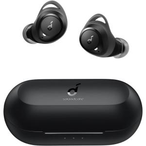 imageSoundcore by Anker Life A1 True Wireless Earbuds Powerful Customized Sound 40H Playtime Wireless Charging USBC Fast Charge IPX7 Waterproof Button Control Bluetooth Earbuds Commute Sports