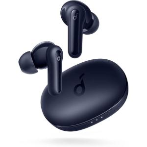 imageSoundcore by Anker Life P2 Mini True Wireless Earbuds Bluetooth 52 10mm Drivers for Big Bass Custom EQ 32H Playtime Fast Charging Comfortable Tiny Size for Daily Use Commute WorkNavy Blue