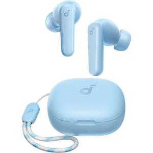 imageSoundcore by Anker P20i True Wireless Earbuds 10mm Drivers with Big Bass Bluetooth 53 30H Long Playtime WaterResistant 2 Mics for AI Clear Calls 22 Preset EQs Customization BlueLight Blue