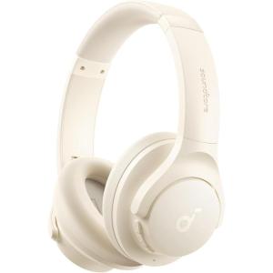 imageSoundcore by Anker Q20i Hybrid Active Noise Cancelling Headphones Wireless OverEar Bluetooth 40H Long ANC Playtime HiRes Audio Big Bass Customize via an App Transparency ModeAlmond White