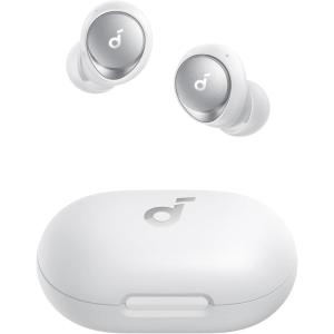 imageSoundcore by Anker Space A40 AutoAdjustable Active Noise Cancelling Wireless Earbuds Reduce Noise by Up to 98 50H Playtime Comfortable Fit App Customization Wireless Charge WhiteWhite