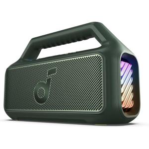 imagesoundcore Boom 2 By Anker Outdoor Speaker 80W Subwoofer BassUp 20 24H Playtime IPX7 Waterproof Floatable RGB Lights USBC Custom EQ Bluetooth 53 Portable for Camping Beach and BackyardGreen