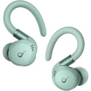 imagesoundcore Sport X20 by Anker TrueWireless Workout Earbuds Rotatable and Extendable Ear Hooks Noise Cancelling Deep Bass IP68 Waterproof Sweatproof Dustproof 48H Play Sport Earbuds for GymGreen