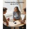imagesoundcore Work by Anker Portable AI Voice Recorder AI Transcription ampamp Summarization 6Month Pro at No Charge CrossMeeting Summary DoubleTap to Mark UltraCompact Privacy ProtectionBlackWhite
