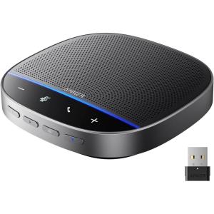 imageAnker PowerConf S500 Speakerphone with Zoom Rooms and Google Meet Certifications USBC Conference Speaker Bluetooth Speakerphone for Conference Room Conference Microphone with Premium Voice Pickup