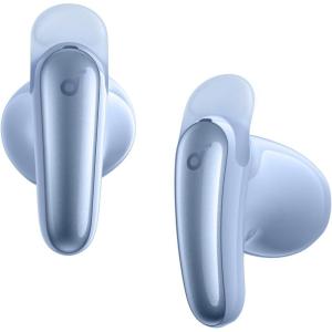 imageSoundcore Liberty Buds by Anker SemiinEar Design Removable Ear Fins RealTime Adaptive Noise Cancelling Fast Charging Wireless Bluetooth EarbudsTranslation Earbuds 30H PlaytimeLight Blue