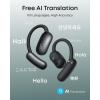 imagesoundcore AeroFit 2 by Anker OpenEar Headphones RealTime Translation Earbuds 4 Adjustable Positions for Every Ear Size 2 Richer Bass HiRes 42H Playtime IP55AI Clear CallsWireless ChargingObsidian Black