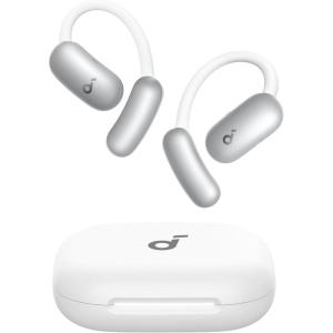 imagesoundcore AeroFit 2 by Anker OpenEar Headphones RealTime Translation Earbuds 4 Adjustable Positions for Every Ear Size 2 Richer Bass HiRes 42H Playtime IP55AI Clear CallsWireless ChargingPearl White