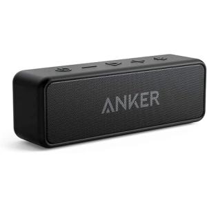 imageAnker Soundcore 2 Portable Bluetooth Speaker with Stereo Sound Bluetooth 5 Bassup IPX7 Waterproof 24Hour Playtime Wireless Speaker for Home Outdoors TravelBlack