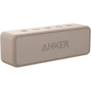 imageAnker Soundcore 2 Portable Bluetooth Speaker with Stereo Sound Bluetooth 5 Bassup IPX7 Waterproof 24Hour Playtime Wireless Speaker for Home Outdoors TravelMocha Brown