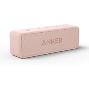 imageAnker Soundcore 2 Portable Bluetooth Speaker with Stereo Sound Bluetooth 5 Bassup IPX7 Waterproof 24Hour Playtime Wireless Speaker for Home Outdoors TravelPink