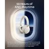 imageSoundcore Space 2 by Anker Active Noise Cancelling Headphones Comfortable Fit 50H Playtime LDAC HiRes Wireless Audio Dual Connection Clear Calls Bluetooth 61 Nap Mode Wearing DetectionLinen White