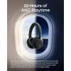 imageSoundcore Space 2 by Anker Active Noise Cancelling Headphones Comfortable Fit 50H Playtime LDAC HiRes Wireless Audio Dual Connection Clear Calls Bluetooth 61 Nap Mode Wearing DetectionJet Black