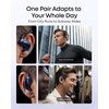 image:imageSoundcore AeroFit 2 Pro by Anker OpenEar and Active Noise Cancellation Modes HiRes Open Ear Headphones for CommuteOfficeFitness LDAC 4Mic AI Clear Calls 34H IP55 Wireless Bluetooth EarbudsGloss Blue