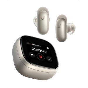 image:imageSoundcore Liberty 5 ProGuinness World RecordsCertified Call QualityAnker Thus AI ChipActive Noise Cancelling Wireless EarbudsCrystalClear Calls for CommuteNoisy EnvironmentsTitanium Gold