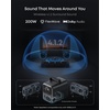 image:imageNEBULA X1 Triple Laser 4K Projector with Satellite Speakers 3500 ANSI Lumens 560001 Contrast 200W 412 Surround Sound 0915 Optical Zoom Smart AI Dolby Vision BuiltIn Micro Gimbal GTVX1SpeakerMic Bag