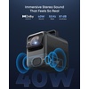 image:imageNEBULA X1 Triple Laser 4K Projector with Satellite Speakers 3500 ANSI Lumens 560001 Contrast 200W 412 Surround Sound 0915 Optical Zoom Smart AI Dolby Vision BuiltIn Micro Gimbal GTVX1Speaker