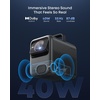 image:imageNEBULA X1 Triple Laser 4K Projector with Satellite Speakers 3500 ANSI Lumens 560001 Contrast 200W 412 Surround Sound 0915 Optical Zoom Smart AI Dolby Vision BuiltIn Micro Gimbal GTVX1