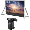 image:imagesoundcore Nebula X1 Pro Triple Laser 4K Projector with Anker SOLIX C1000 Power Station 3500 ANSI Lumens Mobile Theater 714 Spatial Sound Dolby Atmos Optical Zoom 560001 Home amp OutdoorX1 Pro200 Screen