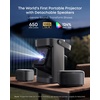 image:imagesoundcore Nebula P1 GTV Projector with Anker Solix C300 Power Station 650 ANSI Lumens 1080P 20W 20 Surround Sound Dolby Audio BuiltIn Gimbal Auto Adjust Portable with Carry Handle