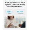 image:imagesoundcore Work AI Voice Recorder by Anker Wearable Note Taker for Meetings Transcribe and Summarize 300 MinsMo Included Optional App Upgrades MFi Certified 64GB 150 Languages USBC ChargingWhite