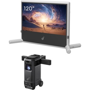 image:imagesoundcore Nebula X1 Pro Triple Laser 4K Projector with Anker SOLIX C1000 Power Station 3500 ANSI Lumens Mobile Theater 714 Spatial Sound Dolby Atmos Optical Zoom 560001 Home amp OutdoorX1 Pro120 Screen