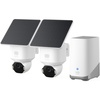 image:imageeufy Security SoloCam E42 4Cam Kit 4K Security Camera Wireless Outdoor Solar Powered AI Motion Tracking Strobe Light Pan amp Tilt Facial Recognition Builtin Local Storage Up to 16TB2Cam Kit